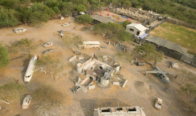 vista aerea de portal paintball